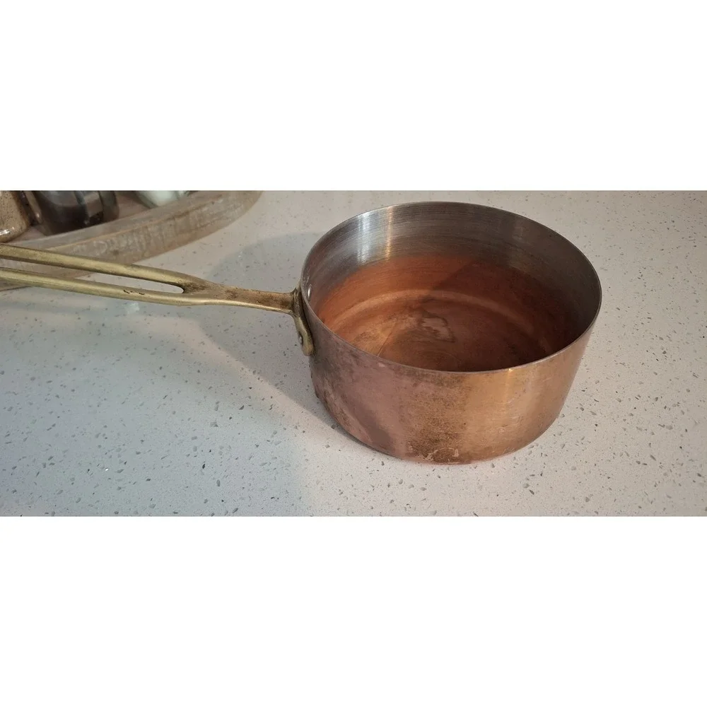 Vintage Copper Saucepan 6.5